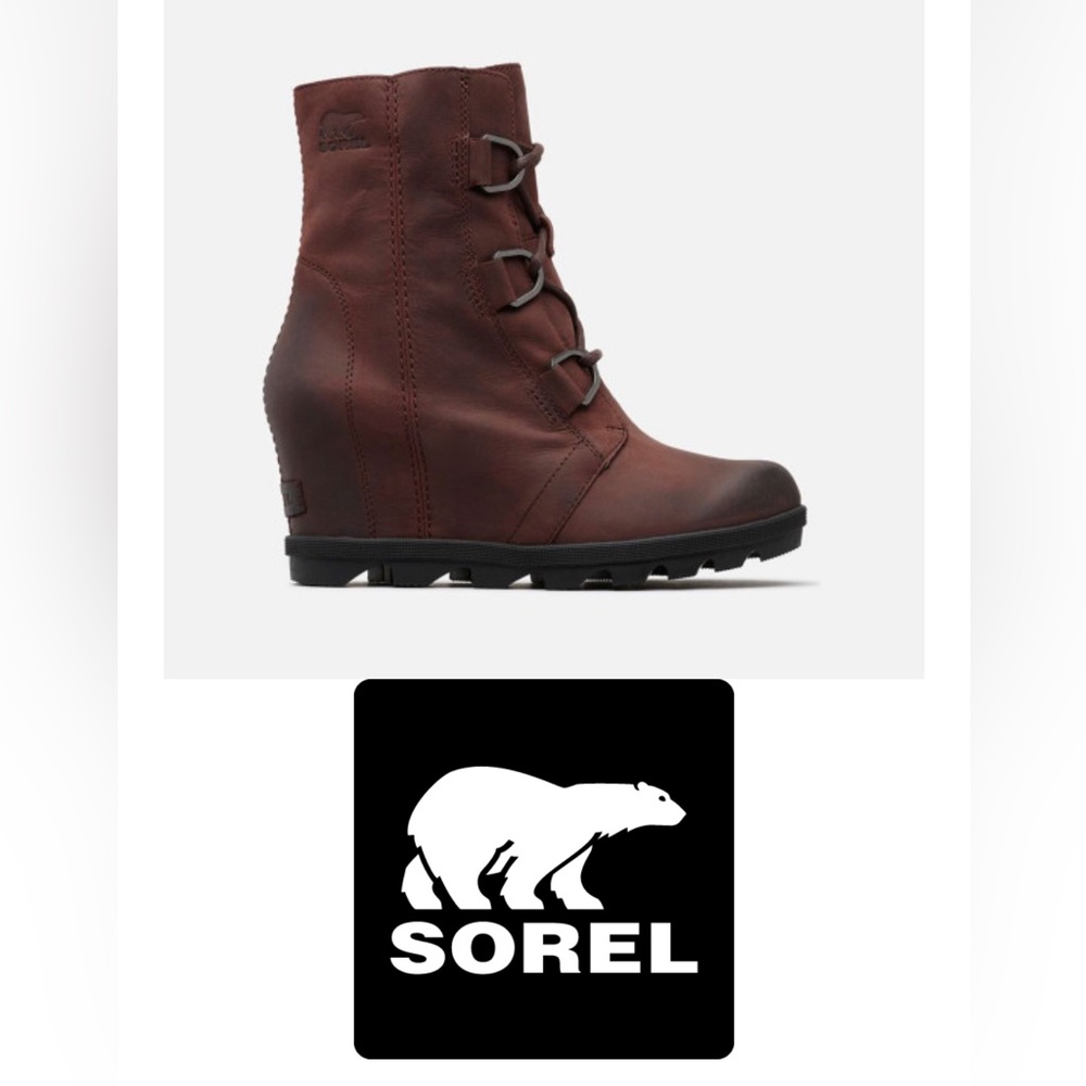 Sorel Joan of arc wedge ii boots Sz 6.5 oxblood